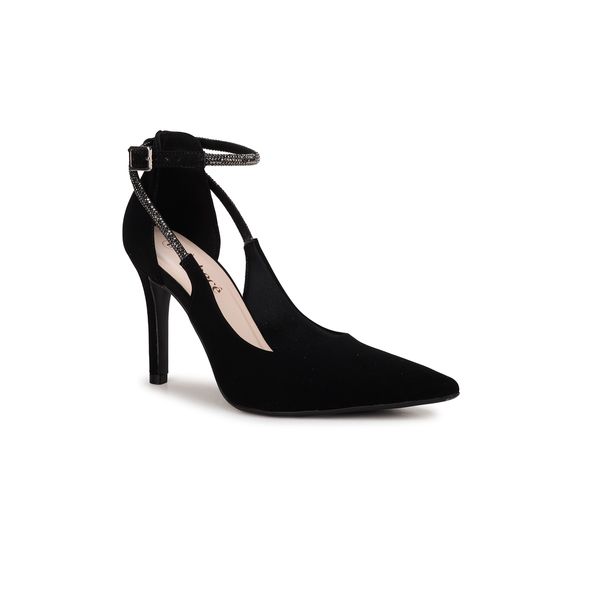 Scarpin Bebecê Sofisticado Com Strass Salto Fino