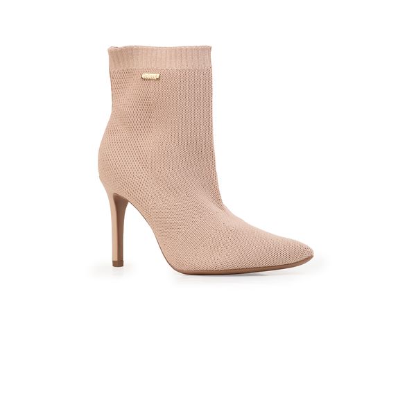 Bota Bebecê Knit Salto Alto Clássica