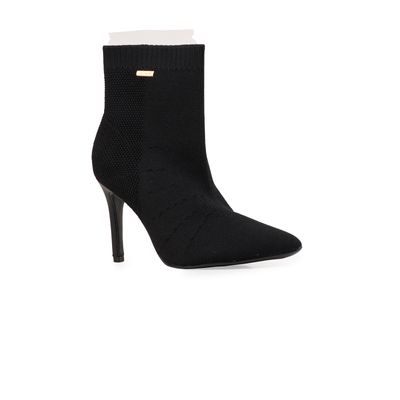 Bota Bebecê Knit Salto Alto Clássica
