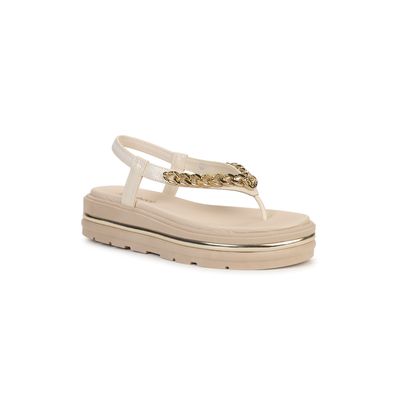 Sandália Flatform Bebecê com Corrente