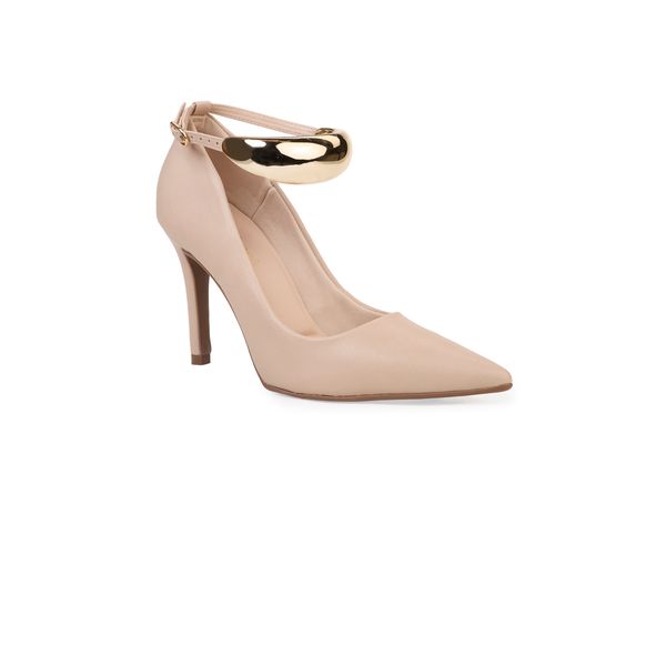 Scarpin Bebecê Salto Alto Fino Bold Tira Com Fivela