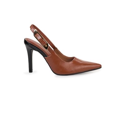 Scarpin Bebecê Slingback Elegante com Salto Fino