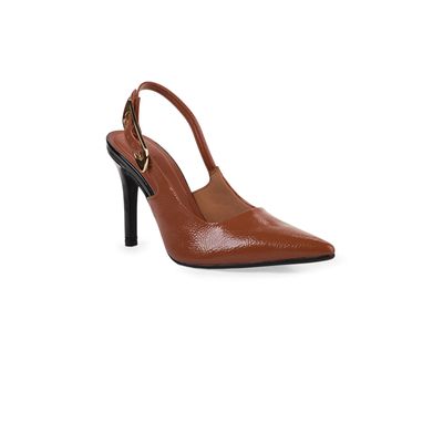 Scarpin Bebecê Slingback Elegante com Salto Fino