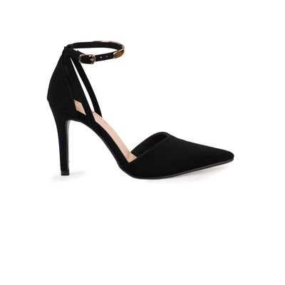 Scarpin Bebecê de Salto Alto com Tiras Cruzadas no Tornozelo