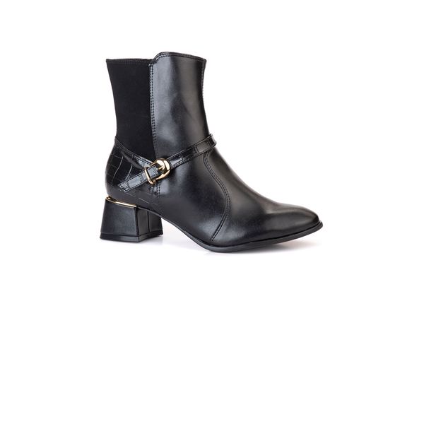 Bota Bebecê Cano Curto Mix Texturas Com Fivela