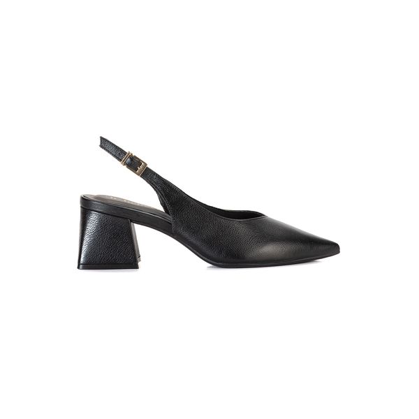 Scarpin Versátil Slingback em couro com Ajuste Lateral