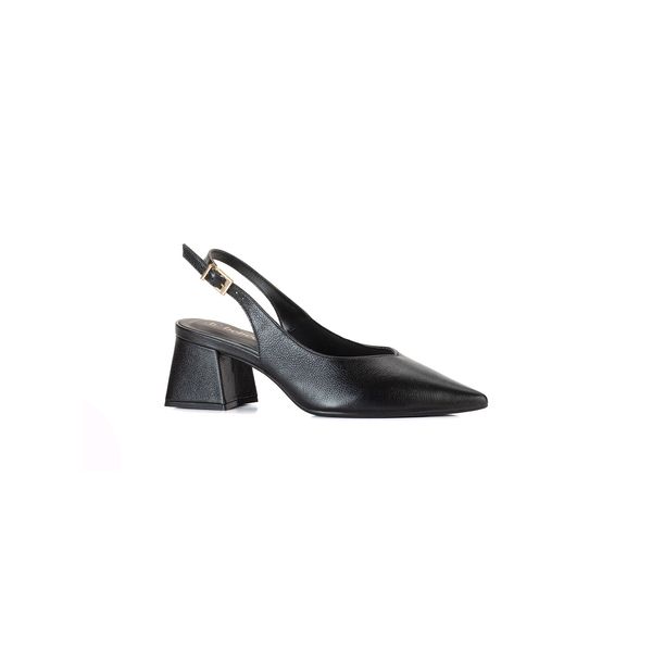 Scarpin Versátil Slingback em couro com Ajuste Lateral