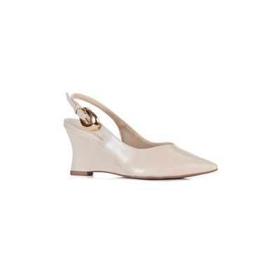 Scarpin Slingback Elegante com Maxi Fivela